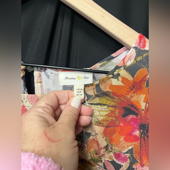 Meadow Rue from Anthropologie Multicolor Floral Drop Waist Dress - Picture 7 of 11